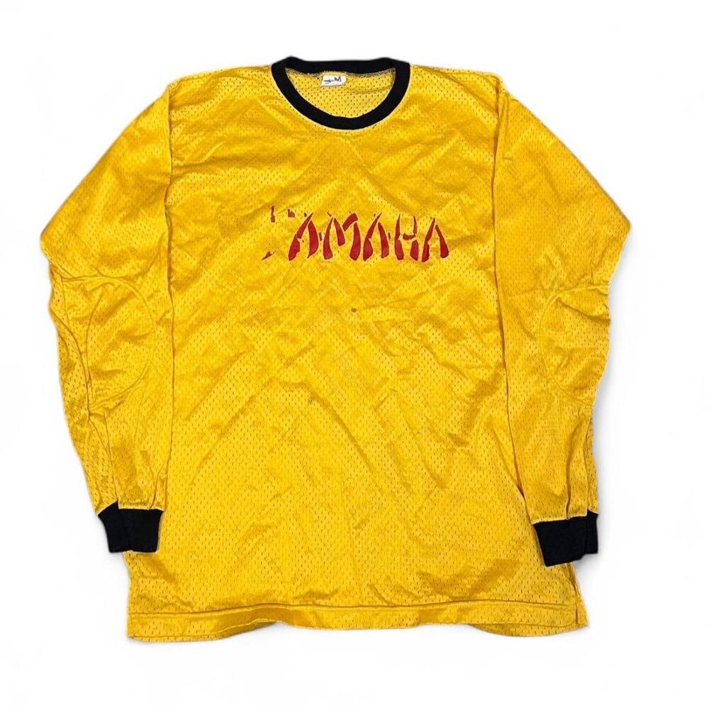 3d emblem Men's Yellow yamaha racing jersey